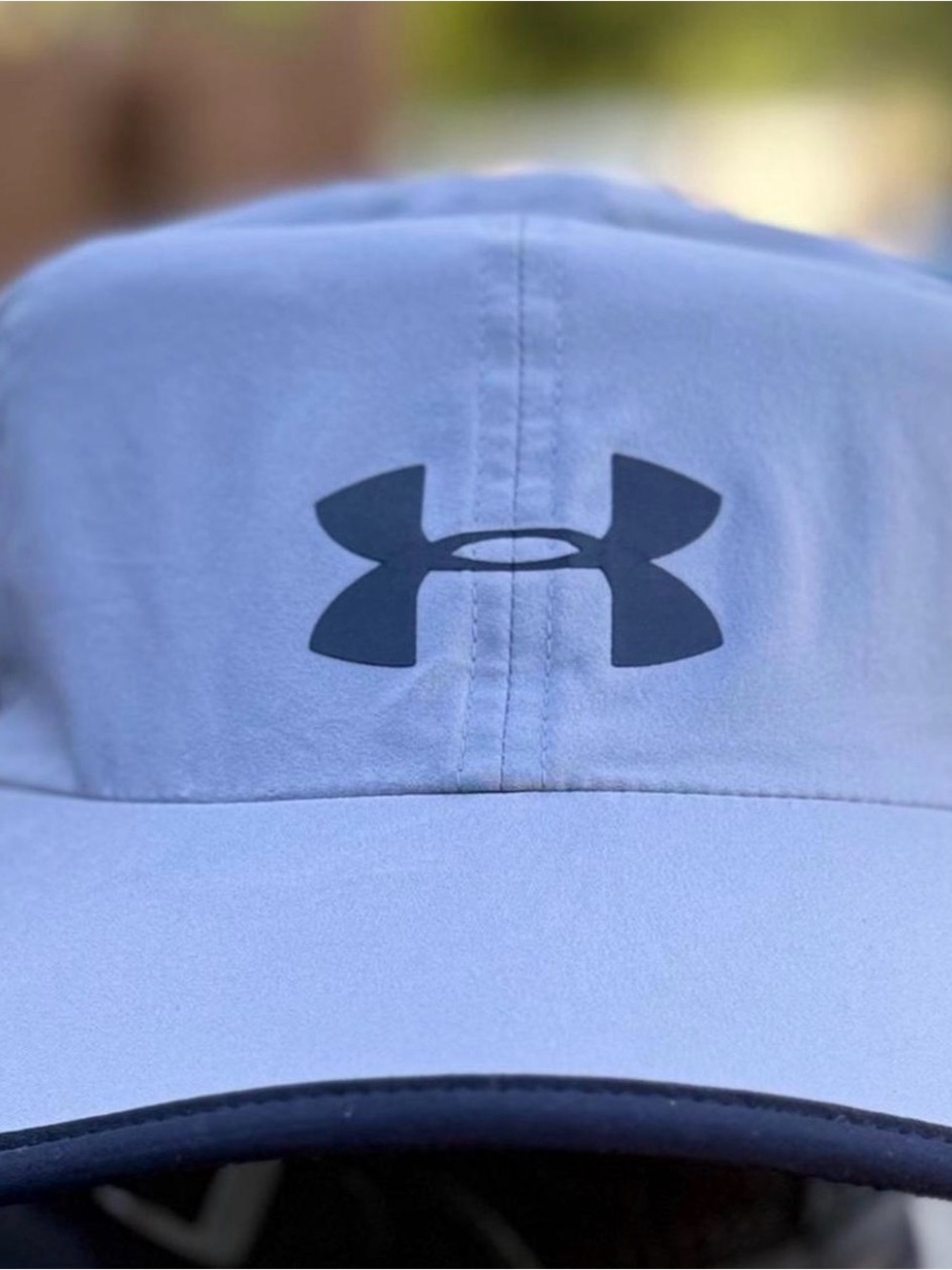 Under Armour Light Blue Hat with Black Logo
